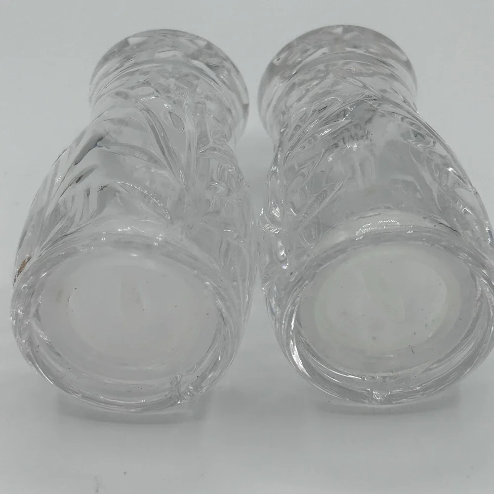 Towle Full‎ Lead Crystal Salt & Pepper Set Made In Austria Luxury Perfect Gift